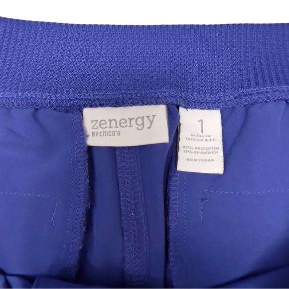 Zenergy by Chico’s Cargo Cropped Tie Hem High Rise Stretch Travel Capri - Picture 9 of 12